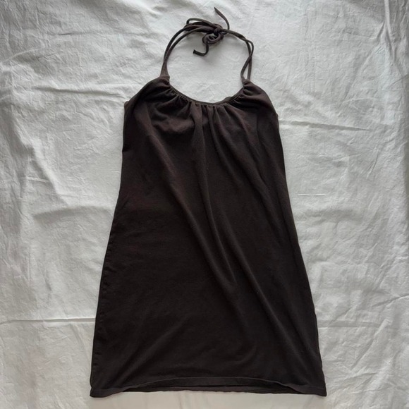 Victoria's Secret Dresses & Skirts - Y2k Victoria's Secret Brown Bra Tops Halter Top Dress Size S